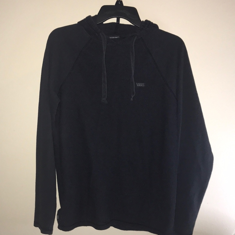 Vans Mens thermal hoodie size small dark gray